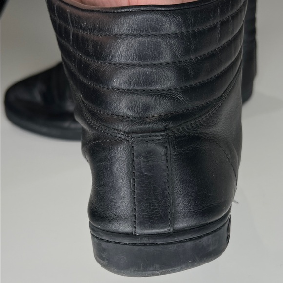 Gucci Mens Viaggio Black High-Top Sneakers Trainers - Picture 10 of 11